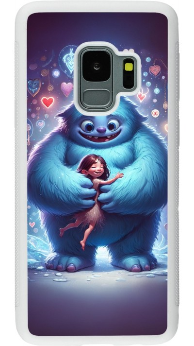 Coque Samsung Galaxy S9 - Silicone rigide blanc Valentine 2024 Fluffy Love