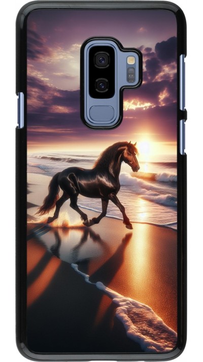 Coque Samsung Galaxy S9+ - Cheval majestueux plage
