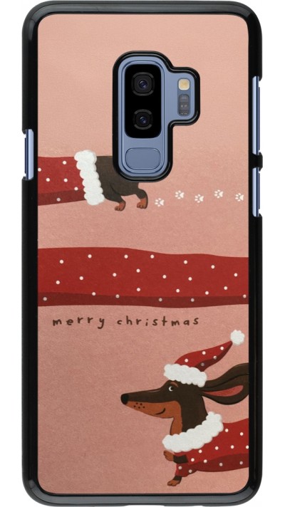 Coque Samsung Galaxy S9+ - Christmas 25 Teckel Merry Xmas