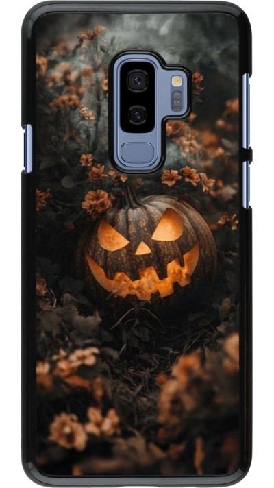 Samsung Galaxy S9+ Case Hülle - Halloween 2025 Pumpkin with flowers
