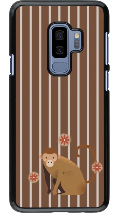 Samsung Galaxy S9+ Case Hülle - Monkey with stripes