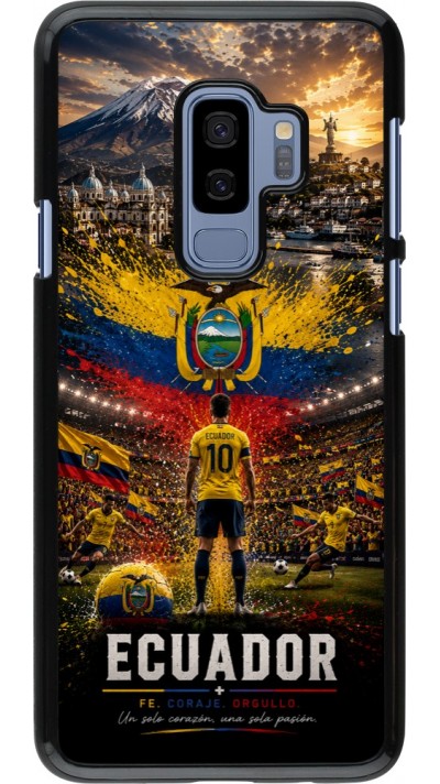 Coque Samsung Galaxy S9+ - Football Équateur splash 2026