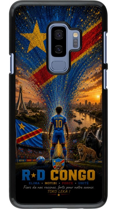 Coque Samsung Galaxy S9+ - Football République démocratique du Congo splash 2026