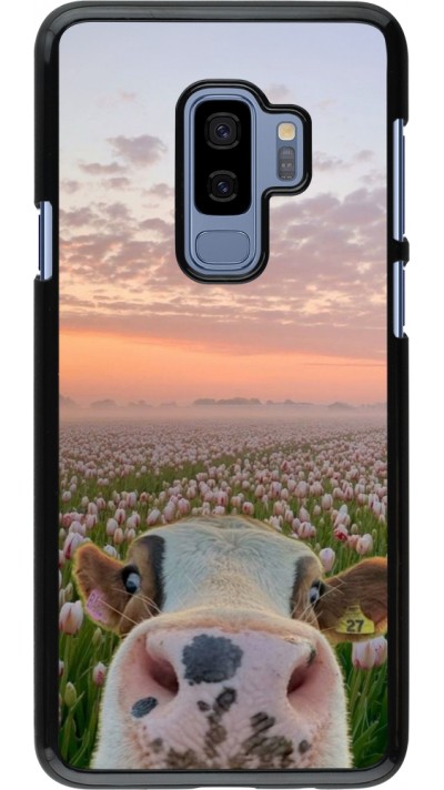 Coque Samsung Galaxy S9+ - Cow with tulips 2026