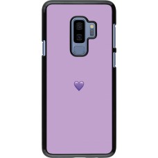 Samsung Galaxy S9+ Case Hülle - Valentine 2023 purpule single heart