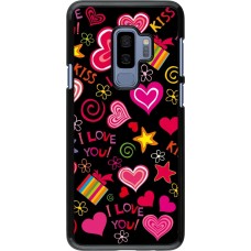 Samsung Galaxy S9+ Case Hülle - Valentine 2023 love symbols