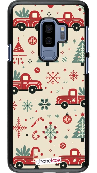 Samsung Galaxy S9+ Case Hülle - Weihnachten 2024 Lkw Tanne