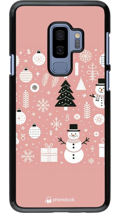 Samsung Galaxy S9+ Case Hülle - Weihnachten 2024 Rose Schneemann Weihnachten