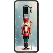 Samsung Galaxy S9+ Case Hülle - Silikon schwarz Christmas 25 Nutcracker Snow