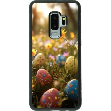 Coque Samsung Galaxy S9+ - Silicone rigide noir Easter 2026 Decorated eggs