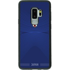Coque Samsung Galaxy S9+ - Silicone rigide noir Maillot de football Japon 2026 personnalisable