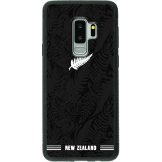 Coque Samsung Galaxy S9+ - Silicone rigide noir Maillot de football Nouvelle-Zélande 2026 personnalisable