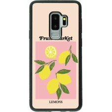 Coque Samsung Galaxy S9+ - Silicone rigide noir Fruit market lemons 2026