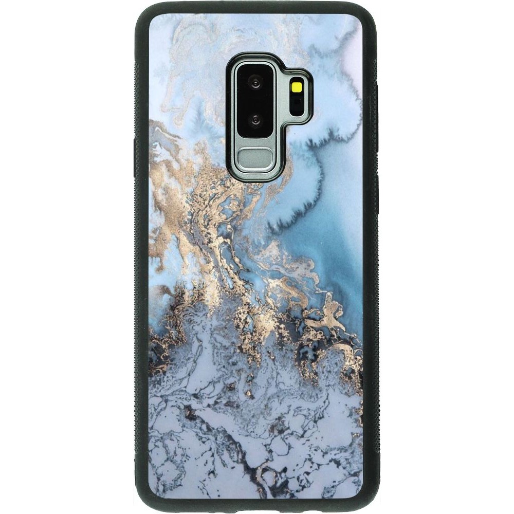 Coque Samsung Galaxy S9+ - Silicone rigide noir Marble 04