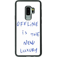 Coque Samsung Galaxy S9+ - Silicone rigide noir Offline is the new luxury
