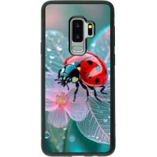 Coque Samsung Galaxy S9+ - Silicone rigide noir Ladybird in bloom 2026
