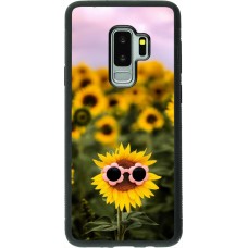 Coque Samsung Galaxy S9+ - Silicone rigide noir Sunflower with glasses Spring 2026