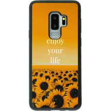 Coque Samsung Galaxy S9+ - Silicone rigide noir Summer 2026 Enjoy your life