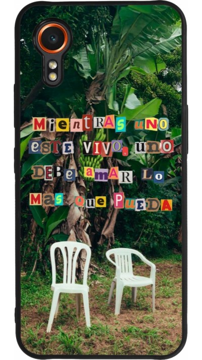 Samsung Galaxy XCover 7 Case Hülle - Silikon schwarz Chairs DTMF