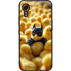 Coque Samsung Galaxy XCover 7 - Silicone rigide noir Easter 2026 Chicken Batman