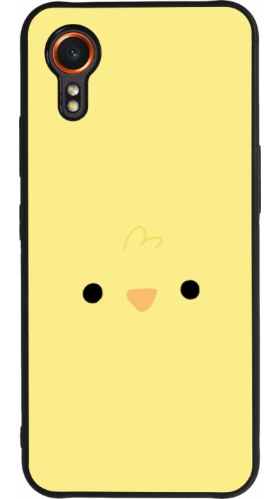 Samsung Galaxy XCover 7 Case Hülle - Silikon schwarz Easter 2026 Little chicken