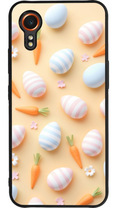 Samsung Galaxy XCover 7 Case Hülle - Silikon schwarz Easter 2026 Pattern Easter