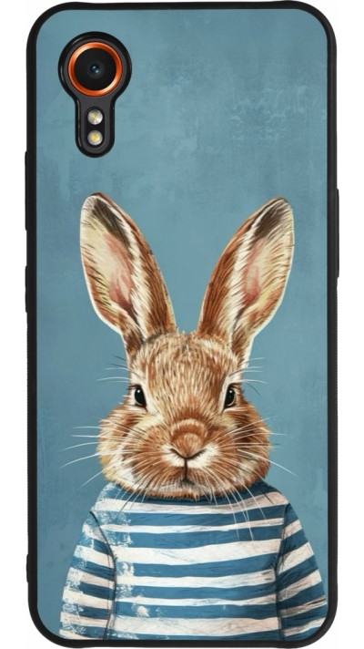 Samsung Galaxy XCover 7 Case Hülle - Silikon schwarz Easter 2026 Rabbit navy