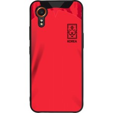 Samsung Galaxy XCover 7 Case Hülle - Silikon schwarz Südkorea 2022 personalisierbares Fussballtrikot