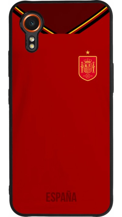 Samsung Galaxy XCover 7 Case Hülle - Silikon schwarz Spanien 2022 personalisierbares Fußballtrikot