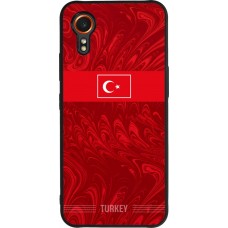 Coque Samsung Galaxy XCover 7 - Silicone rigide noir Maillot de football Turquie 2026 personnalisable