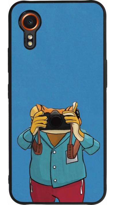 Samsung Galaxy XCover 7 Case Hülle - Silikon schwarz Frog with camera DTMF