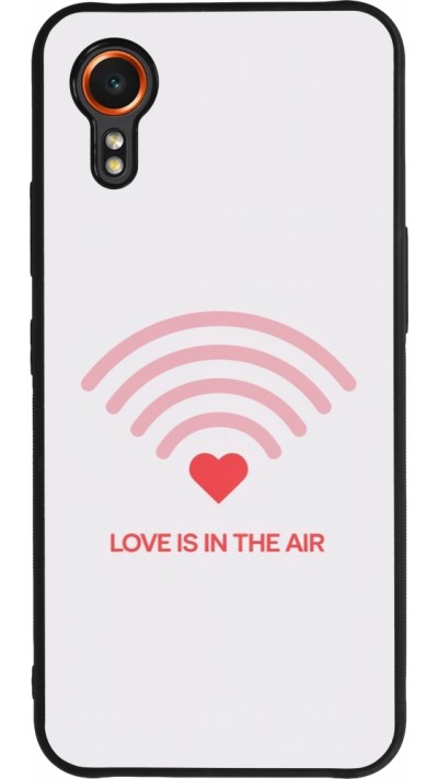 Samsung Galaxy XCover 7 Case Hülle - Silikon schwarz Saint Valentines Day 26 Love is in the air