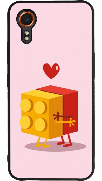 Samsung Galaxy XCover 7 Case Hülle - Silikon schwarz Saint Valentines Day 26 Puzzle