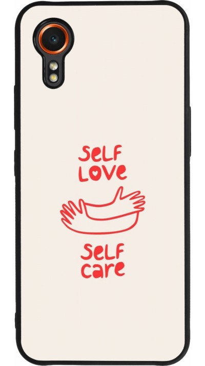 Samsung Galaxy XCover 7 Case Hülle - Silikon schwarz Saint Valentines Day 26 Self love self care
