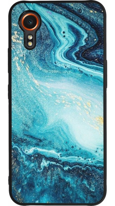 Samsung Galaxy XCover 7 Case Hülle - Silikon schwarz Sea Foam Blue