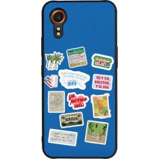 Coque Samsung Galaxy XCover 7 - Silicone rigide noir Seals of the Dominican Republic DTMF