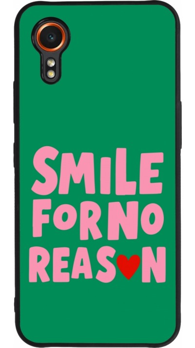 Samsung Galaxy XCover 7 Case Hülle - Silikon schwarz Smile for no reason 2026