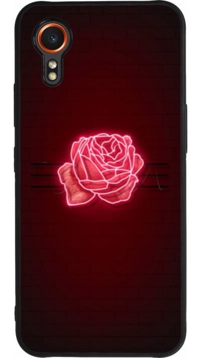 Samsung Galaxy XCover 7 Case Hülle - Silikon schwarz Spring 23 neon rose