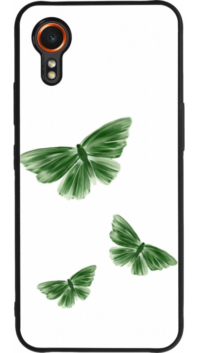 Samsung Galaxy XCover 7 Case Hülle - Silikon schwarz Butterflies Spring 2026