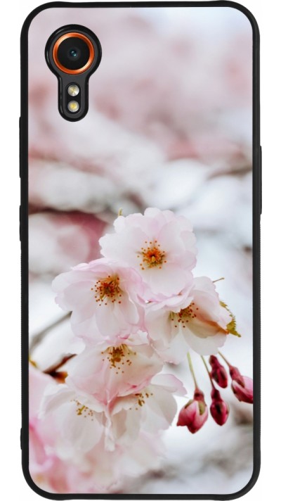 Samsung Galaxy XCover 7 Case Hülle - Silikon schwarz Cherry tree Spring 2026