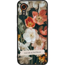 Coque Samsung Galaxy XCover 7 - Silicone rigide noir Full Bloom Spring 2026