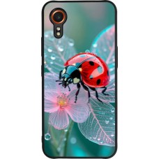 Coque Samsung Galaxy XCover 7 - Silicone rigide noir Ladybird in bloom Spring 2026