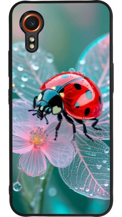 Samsung Galaxy XCover 7 Case Hülle - Silikon schwarz Ladybird in bloom Spring 2026