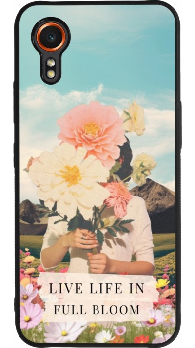 Coque Samsung Galaxy XCover 7 - Silicone rigide noir Live life in full moon 2026