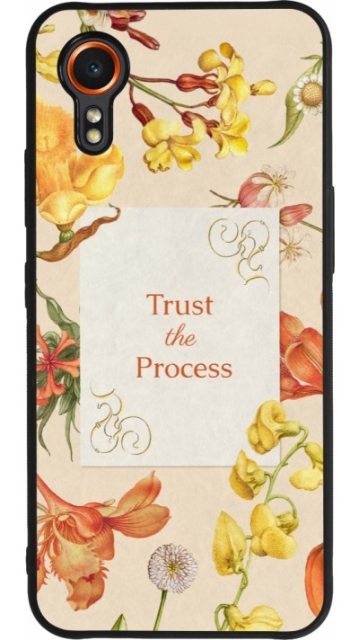 Coque Samsung Galaxy XCover 7 - Silicone rigide noir Trust the process 2026