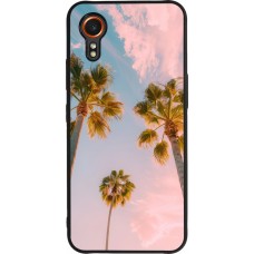 Samsung Galaxy XCover 7 Case Hülle - Silikon schwarz Summer 2025 Palmiers