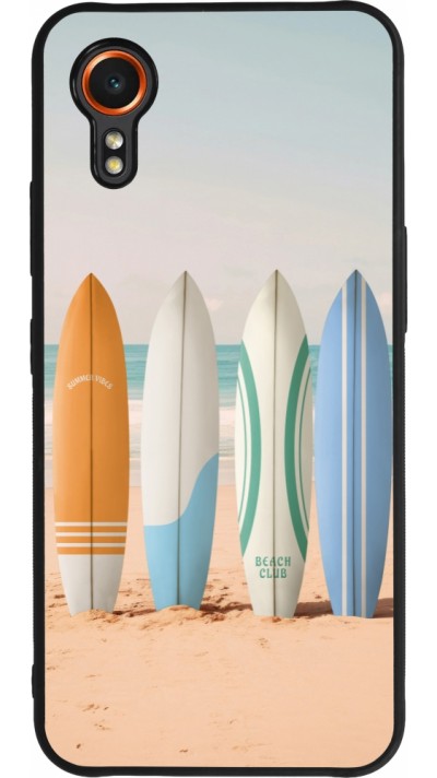 Samsung Galaxy XCover 7 Case Hülle - Silikon schwarz Summer surfboard 2025