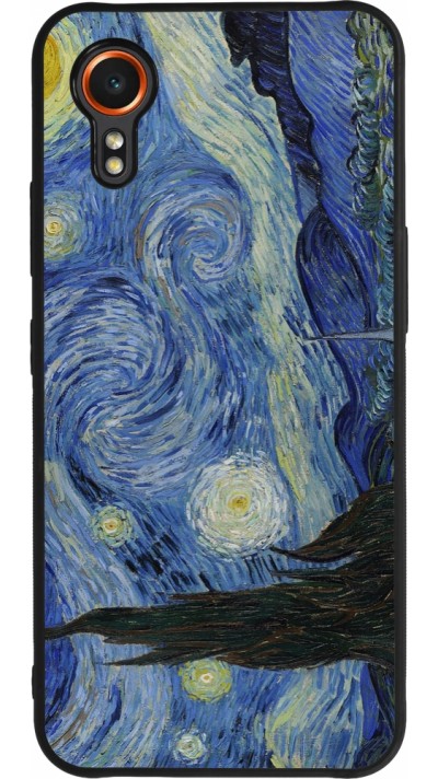 Coque Samsung Galaxy XCover 7 - Silicone rigide noir Tableau art - La Nuit étoilée - Van Gogh