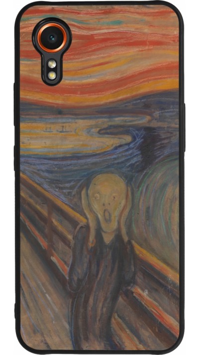 Coque Samsung Galaxy XCover 7 - Silicone rigide noir Tableau art - Le Cri - Edvard Munch