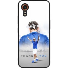 Samsung Galaxy XCover 7 Case Hülle - Silikon schwarz Thank you Roger